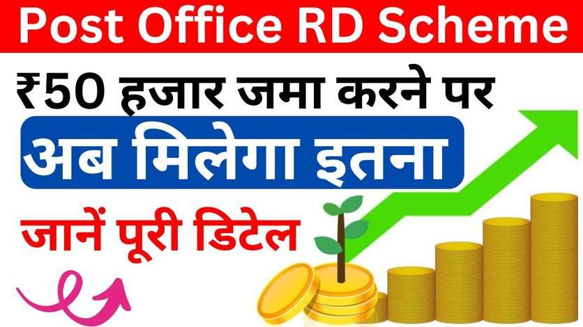 Post Office RD Plan: ₹50 हजार जमा करने पर अब मिलेगा इतना, देखें पूरी गणना