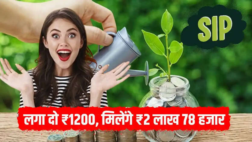 एसआईपी (Systematic Investment Plan) में लगा दो ₹1200, मिलेंगे ₹2 लाख 78 हजार - ये है तरीका